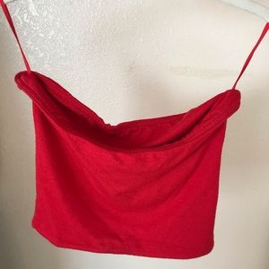 Aritzia red tube top